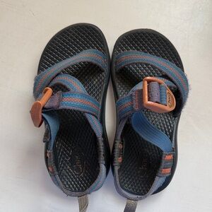 Chaco Kids Sandals - Black, Blue, and Orange